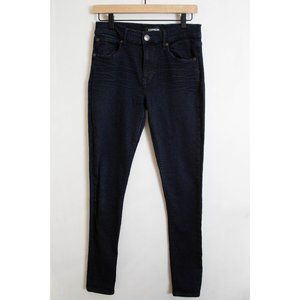 EXPRESS Stretch+ Supersoft Midrise Denim Legging - VERY Dark Blue Wash - 6